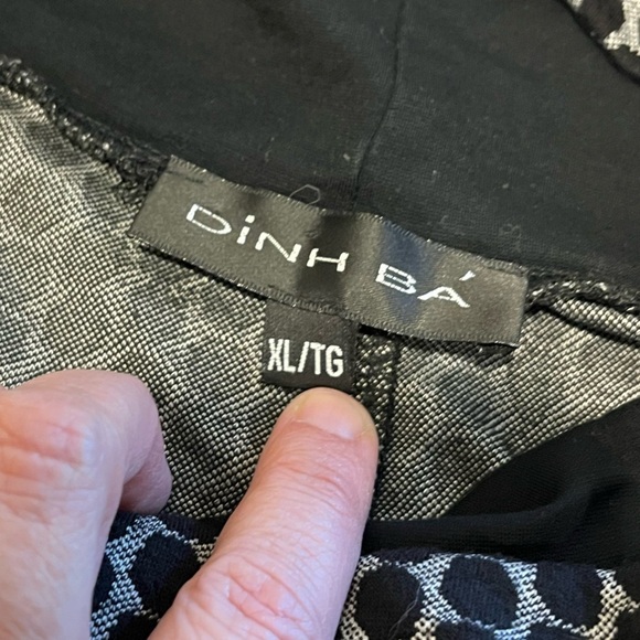 🖤 Black and grey cowl neck tunic – DINH BA – Size XL🖤 - Picture 2 of 9